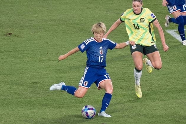 March 21, 2026, Sydney, Nsw, Australia: MAIKA HAMANO (17) of Japan kicks the first goal during the final of the AFC Women s Asian Cup between Japan and Australia at Stadium Australia in Sydney, Australia. Sydney Australia - ZUMAl303 20260321_aaf_l303_001 Copyright: xSydneyxLowx
