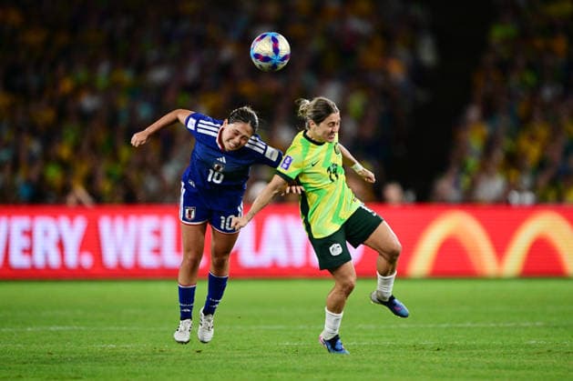 SOCCER ASIAN CUP WOMEN FINAL, Fuka Nagano of Japan and Katrina Gorry of Australia during the AFC Women™s Asian Cup Final match between Japan and Australia at Accor Stadium in Sydney, Saturday, March 21, 2026. ( NO ARCHIVING, EDITORIAL USE ONLY SYDNEY NEW SOUTH WALES AUSTRALIA  Copyright: xDEANxLEWINSx 20260321122681947746