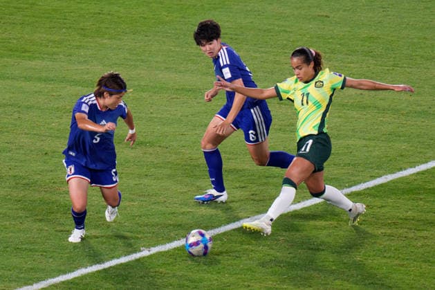 March 21, 2026, Sydney, Nsw, Australia: MARY FOWLER (11) of Australia controls the ball during the final of the AFC Women s Asian Cup between Japan and Australia at Stadium Australia in Sydney, Australia. Soccer 2026: AFC Women s Asian Cup Final  - ZUMAl303 20260321_aaf_l303_010 Copyright: xSydneyxLowx