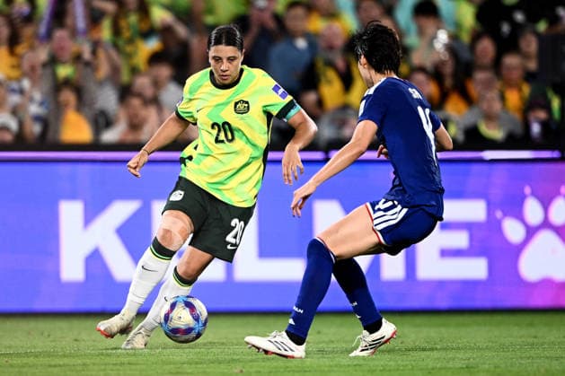 SOCCER ASIAN CUP WOMEN FINAL, Sam Kerr of the Matildas controls the ball during the AFC Women™s Asian Cup Final match between Japan and Australia at Stadium Australia in Sydney, Saturday, March 21, 2026. ( NO ARCHIVING, EDITORIAL USE ONLY SYDNEY NEW SOUTH WALES AUSTRALIA  Copyright: xDANxHIMBRECHTSx 20260321192471700152