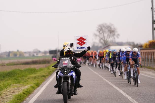 The race during the men s elite race of the Milano-Sanremo one day cycling race (298 km) from Pavia to Sanremo - North West Italy - March 20, 2026. - cycling .  Copyright: xFabioxFerrari LaPressex