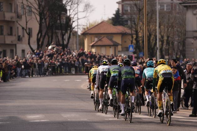 The race during the men s elite race of the Milano-Sanremo one day cycling race (298 km) from Pavia to Sanremo - North West Italy - March 20, 2026. - cycling .  Copyright: xFabioxFerrari LaPressex
