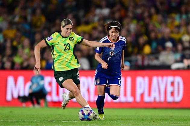 SOCCER ASIAN CUP WOMEN FINAL, Kyra Cooney-Cross of Australia and Hinata Miyazawa of Japan during the AFC Women™s Asian Cup Final match between Japan and Australia at Accor Stadium in Sydney, Saturday, March 21, 2026. ( NO ARCHIVING, EDITORIAL USE ONLY SYDNEY NEW SOUTH WALES AUSTRALIA  Copyright: xDEANxLEWINSx 20260321156857923785