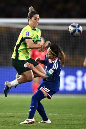 SOCCER ASIAN CUP WOMEN FINAL, Katrina Gorry of the Matildas competes for possession with Yui Hasegawa of Japan during the AFC Women™s Asian Cup Final match between Japan and Australia at Stadium Australia in Sydney, Saturday, March 21, 2026. ( NO ARCHIVING, EDITORIAL USE ONLY SYDNEY NEW SOUTH WALES AUSTRALIA  Copyright: xDANxHIMBRECHTSx 20260321174999316767