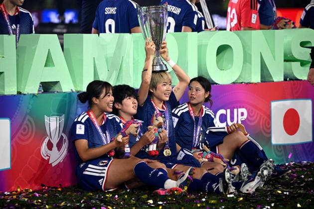 SOCCER ASIAN CUP WOMEN FINAL, Japan celebrate winning the AFC Women™s Asian Cup Final match between Japan and Australia at Stadium Australia in Sydney, Saturday, March 21, 2026. ( NO ARCHIVING, EDITORIAL USE ONLY SYDNEY NEW SOUTH WALES AUSTRALIA  Copyright: xDANxHIMBRECHTSx 20260321116444866775