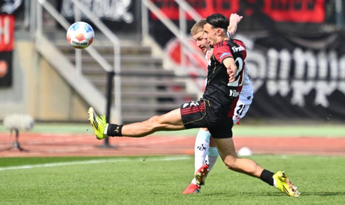21 03 2026 Soccer Season 2025 2026 2 Soccer Bundesliga 27 Matchday 1 FC Nürnberg FCN Club 1 FC Kaiserslautern FCK Rote Roten Teufel Sportfoto Zink xwoxzix DFL regulations prohibit any use of photographs as image sequences and or quasi video only for editorial use Berkay Yilmaz 21, 1 FC Nürnberg FCN Paul Joly 26, 1 FC Kaiserslautern FCK