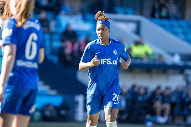 LONDON, ENGLAND - MARCH 21: Kadeisha Buchanan of Chelsea during the Barclays Womens Super League match between London City Lionesses and Chelsea at the The Den on March 21, 2026 in London, England. (Photo by Claire Jeffrey Sports Press Photo) Copyright: xClairexJeffreyx xSPPx Sportspressphoto_SPR114842
