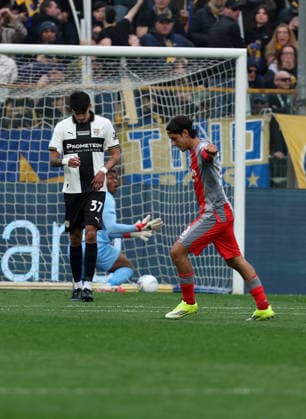Cremonese™s Youssef Maleh goal during the Serie A soccer match between Parma and Cremonese at the Ennio Tardini Stadium in Parma - Saturday March 21, 2026. - Soccer .  Copyright: xGiannixSantandrea LaPressex