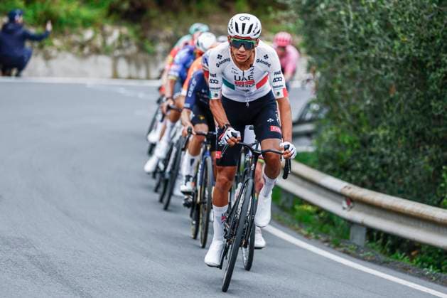 Milan Sanremo 2026 Cycling Race SANREMO, ITALY - MARCH 21 : Del Toro Isaac (MEX) of UAE Team Emirates - XRG during the 117th edition of Milan Sanremo an UCI World Tour 1.UWT one day cycling road race for Men Elite of 298 km with start in Pavia and finish in Sanremo on March 21, 2026 in Sanremo, Italy, 21 03 2026 ( Motordriver Guy De Vuyst - Sanremo Italy  Copyright: xLucaxBettinix