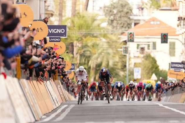 Tadej PogaÄar of UAE Team Emirates XRG winner And Thomas Pidcock of Pinarello-Q36.5 Pro Cycling Teamduring the men s elite race of the Milano-Sanremo one day cycling race (298 km) from Pavia to Sanremo - North West Italy - March 20, 2026. - cycling .  Copyright: xMassimixPaolone LaPressex