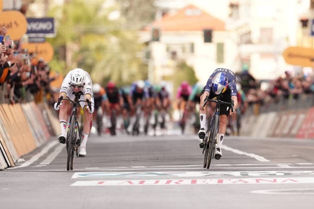 Tadej PogaÄar of UAE Team Emirates XRG winner during the men s elite race of the Milano-Sanremo one day cycling race (298 km) from Pavia to Sanremo - North West Italy - March 20, 2026. - cycling .  Copyright: xMassimixPaolone LaPressex