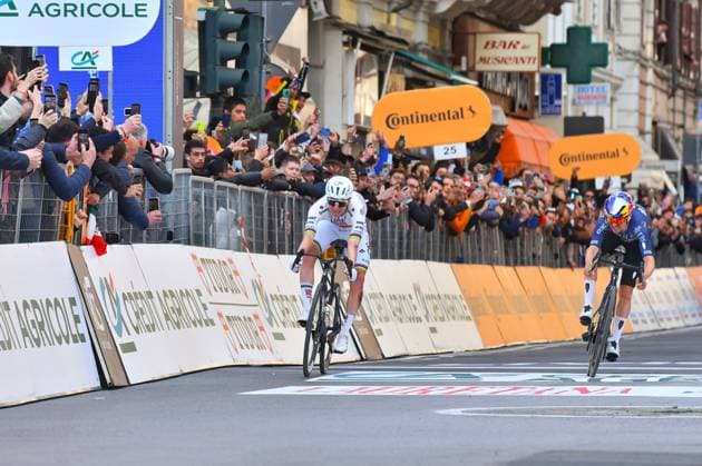 Tadej Pogacar (SLO UAE TEAM EMIRATES XRG) during Milano - Sanremo, Street Cycling race in Sanremo, Italy, March 21 2026  Copyright: xDavidexVaninetti IPAxSportx xipa-agency.netx xx IPA_73237959 IPA_Agency_IPA73237959