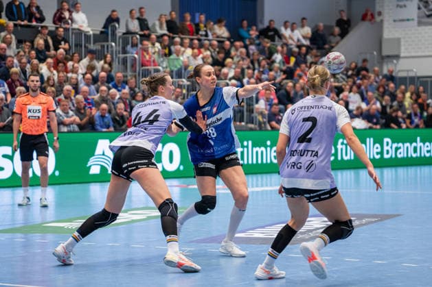 HSG Blomberg Lippe GER vs Vfl Oldenburg GER , Handball, 1 Handball Bundesliga Women, 20 Matchday, 21 3 2026, Season 2025 2026, Blomberg Malin Sandberg HSG Blomberg Lippe, 28 at the match setup Blomberg Sporthalle an der Ulmenallee Germany