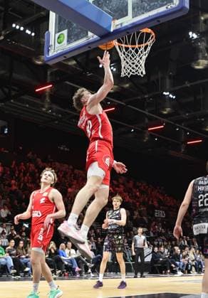 21 03 2026 Basketball Season 2025 2026 2 Bundesliga Pro A 28 Matchday Nuremberg Falcons Basketball Club NBC Uni Baskets Münster Sportfoto Zink DaMa xdaxmax Vincent John Friederici 30, Nuremberg Falcons BC NBC