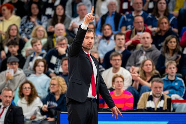 Scene with Anton Gavel 999 BMA365 Bamberg Baskets on the sidelines in the SNP Dome easyCredit BBL MLP Academics Heidelberg - Bamberg Baskets Copyright: xSpeedshotx