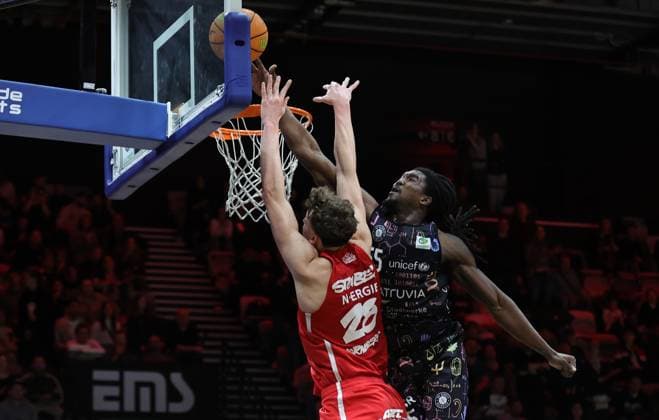 21 03 2026 Basketball Season 2025 2026 2 Bundesliga Pro A 28 Matchday Nuremberg Falcons Basketball Club NBC Uni Baskets Münster Sportfoto Zink DaMa xdaxmax Tom Stoiber 28, Nuremberg Falcons BC NBC Philip Alston 55, Uni Baskets Münster