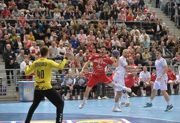 Croatia vs Switzerland Friendly Match 2026 , Sports Hall Gradski Vrt , Osijek, Croatia CRO , 21 03 2026 Filip Glavas Croatia 57 seen in action during Croatia vs Switzerland Friendly Match 2026 , Sports Hall Gradski Vrt , Osijek, Croatia CRO , 21 03 2026 Copyright: xBEAUTIFULxSPORTS Stanusicx