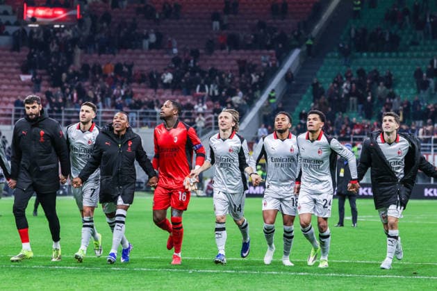 AC Milan vs Torino FC Serie A 2025 26 21 03 2026 AC Milan players celebrate the victory at the end of the match during Serie A 2025 26 football match between AC Milan and Torino FC at San Siro Stadium in Milan Copyright: xBEAUTIFULxSPORTS Carabellix