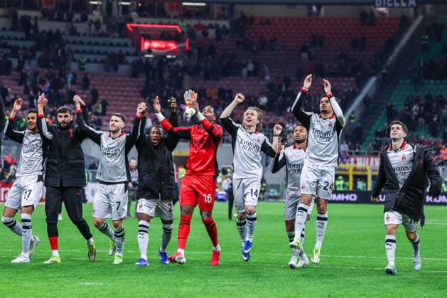 AC Milan vs Torino FC Serie A 2025 26 21 03 2026 AC Milan players celebrate the victory at the end of the match during Serie A 2025 26 football match between AC Milan and Torino FC at San Siro Stadium in Milan Copyright: xBEAUTIFULxSPORTS Carabellix