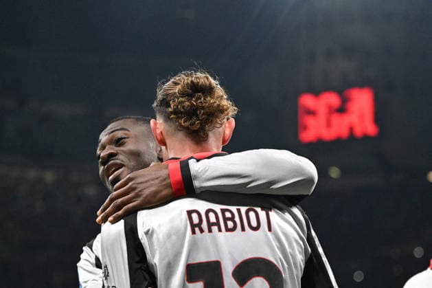 CALCIO - Serie A - AC Milan vs Torino FC Adrien Rabiot of AC Milan celebrating after a goal during the Italian Serie A football match between AC Milan and Torino FC on February 21th, Giuseppe Meazza San Siro Siro stadium in Milan, Italy Milan Italy  Copyright: xIPAxSport ABACAx