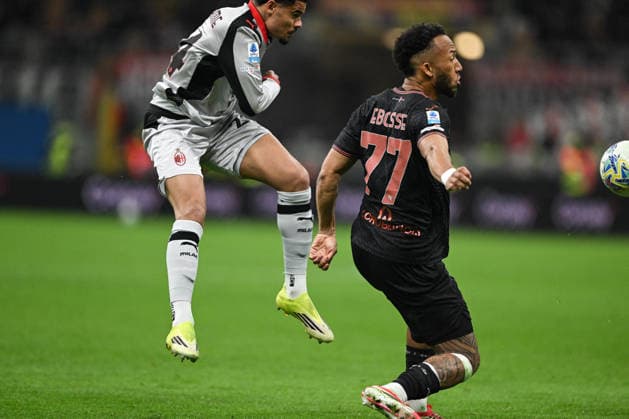 CALCIO - Serie A - AC Milan vs Torino FC Zachary Athekame of AC Milan in action during the Italian Serie A football match between AC Milan and Torino FC on February 21th, Giuseppe Meazza San Siro Siro stadium in Milan, Italy Milan Italy  Copyright: xIPAxSport ABACAx