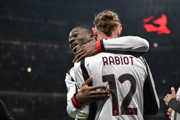 CALCIO - Serie A - AC Milan vs Torino FC Adrien Rabiot of AC Milan celebrating after a goal during the Italian Serie A football match between AC Milan and Torino FC on February 21th, Giuseppe Meazza San Siro Siro stadium in Milan, Italy Milan Italy  Copyright: xIPAxSport ABACAx