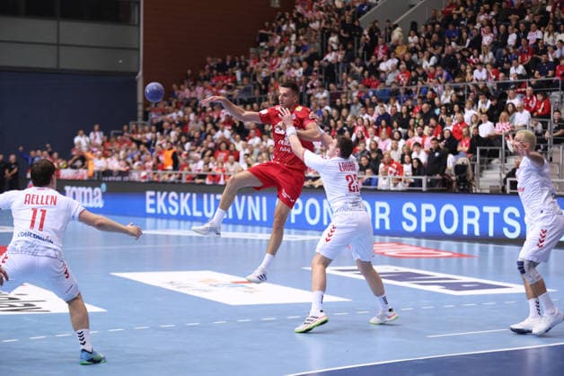 International Friendly, Länderspiel, Nationalmannschaft Match - Croatia v Switzerland Leon Ljevar of Croatia in action during the International friendly match between Croatia and Switzerland at Gradski vrt Hall on March 21, 2026 in Osijek, Croatia.  DavidxJerkovic PIXSELL