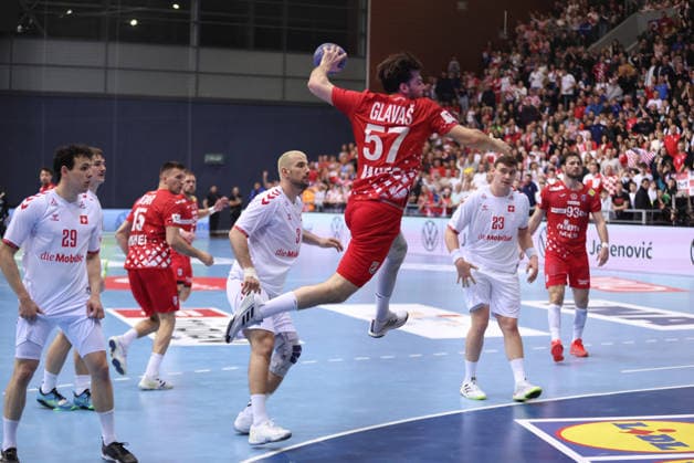 Handball, international match, Croatia - Switzerland