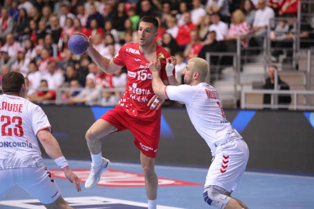 International Friendly, Länderspiel, Nationalmannschaft Match - Croatia v Switzerland Leon Ljevar of Croatia in action during the International friendly match between Croatia and Switzerland at Gradski vrt Hall on March 21, 2026 in Osijek, Croatia.  DavidxJerkovic PIXSELL
