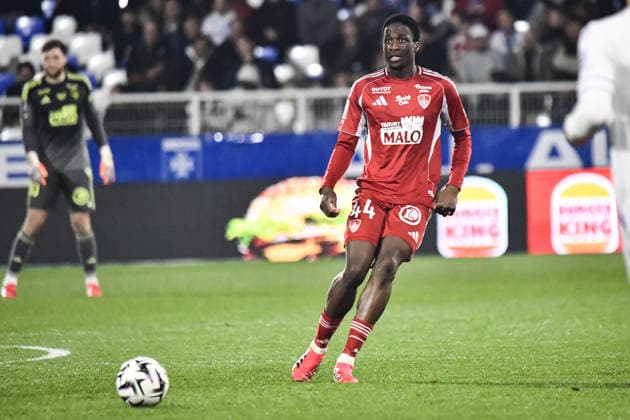 FOOTBALL : AJ Auxerre vs Stade Brestois 29 - Ligue 1 - JournÃ e 27 - 21 03 2026 SoumaÃ¯la Coulibaly (Stade Brestois) AuxerreFrance  Copyright: xBaptistexAutissierx