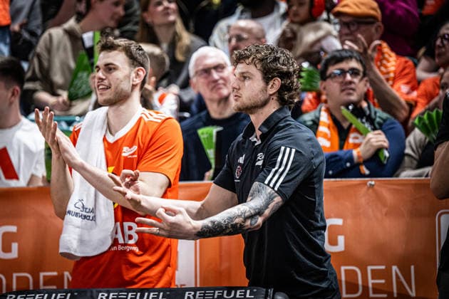 1 Basketball Bundesliga, easyCredit BBL, Season 2025 2026, Men, Main Round, 25 Matchday, 21 03 2026, RASTA Vechta NINERS Chemnitz Booker Coplin 30 RASTA Vechta during the game Vechta RASTA Dome Lower Saxony Germany