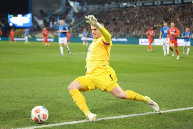 21 03 2026, xrekx, Soccer 2 Bundesliga, SV Darmstadt 98 FC Schalke 04 v l Marcel Schuhen SV Darmstadt 98 DFL DFB REGULATIONS PROHIBIT ANY USE OF PHOTOGRAPHS as IMAGE SEQUENCES and or QUASI VIDEO Darmstadt