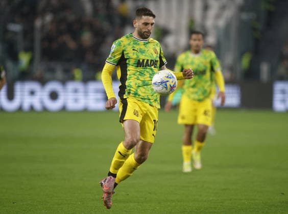 CALCIO - Serie A - Juventus FC vs US Sassuolo Domenico Berardi of US Sassuolo during the Women s Serie A, season 2025-2026, football match between Juventus FC and US Sassuolo on 21 March 2026, at Allianz Stadium, Turin, Italy. Photo, Nderim Kaceli Turin Italy  Copyright: xIPAxSport ABACAx
