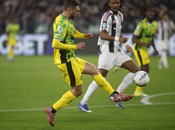 CALCIO - Serie A - Juventus FC vs US Sassuolo Domenico Berardi of US Sassuolo during the Women s Serie A, season 2025-2026, football match between Juventus FC and US Sassuolo on 21 March 2026, at Allianz Stadium, Turin, Italy. Photo, Nderim Kaceli Turin Italy  Copyright: xIPAxSport ABACAx