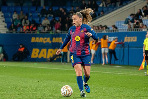 BARCELONA, SPAIN - MARCH 21: during La Liga F Moeve match between FC Barcelona, Barca and Athletic Club de Bilbao at Estadio Johan Cruyff on march 21, 2026 in Barcelona, Spain Copyright: xAndresxLopezxSheridanxx xSPPx Sportspressphoto_SPR115418