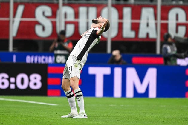 AC Milan v Torino FC - Serie A Strahinja Pavlovic of AC Milan celebrates after scoring a goal during the Italian Serie A football match between AC Milan and Torino FC at Giuseppe Meazza San Siro Stadium in Milan, Italy, on February 21. Milano Italy  Copyright: xTizianoxBallabiox originalFilename:ballabio-acmilana260321_nps4G.jpg