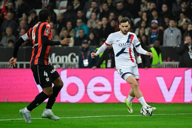FOOTBALL : OGC Nice VS Paris Saint-Germain - Ligue 1 McDonald s - 21 03 2026 Khvicha Kvaratskhelia (PSG) - Ligue 1 McDonald™s match between OGC Nice and Paris Saint Germain on March 21, 2026 at the Allianz Riviera Stadium in Nice. NiceFrance  Copyright: xWilliamxCannarellax