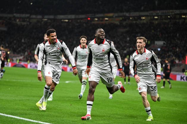 AC Milan v Torino FC - Serie A Youssouf Fofana of AC Milan celebrates after scoring a goal during the Italian Serie A football match between AC Milan and Torino FC at Giuseppe Meazza San Siro Stadium in Milan, Italy, on February 21, 2023. Milano Italy  Copyright: xTizianoxBallabiox originalFilename:ballabio-acmilana260321_np8J0.jpg