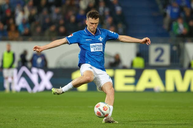 2025 03 21 xjfx Soccer 2 Bundesliga SV Darmstadt 98 FC Schalke 04 v l , Sergio Lopez SV Darmstadt 98 , in aktion, in action, DFL DFB REGULATIONS PROHIBIT ANY USE OF PHOTOGRAPHS as IMAGE SEQUENCES and or QUASI VIDEO Copyright: JoaquimxFerreira