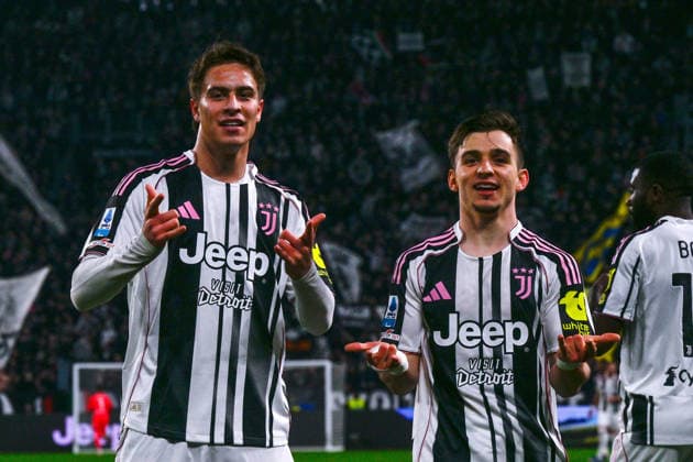 Juventus Kenan Yildiz celebrates after scoring a goal for his team during the Serie A soccer match between Juventus and Sassuolo at the Allianz Stadium in Turin, Italy - Saturday, March 21, 2026. - Soccer .  Copyright: xTanoxPecoraro LaPressex