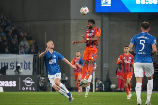 Germany Soccer 2 Bundesliga 2025 26, 27 Matchday SV Darmstadt 98 vs FC Schalke 04 Merck Stadion am Böllenfalltor Moussa Sylla Schalke 04, 9 Copyright: xLennxLübbersx
