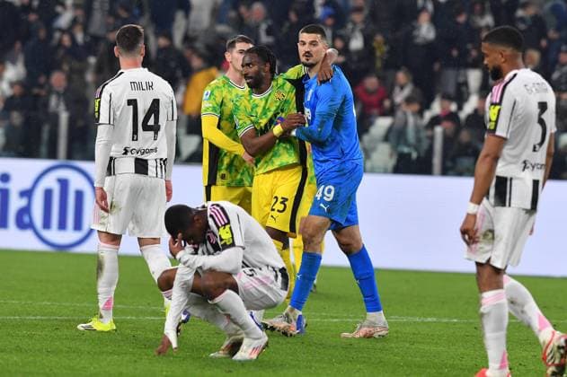 Foto IPP Massimo Rana Torino 21-03-2026 Calcio Campionato di Serie A 2025 2026 Juventus-Sassuolo nella foto delusione juventus e gioia sassuolo Italy Photo Press - World Copyright italy ITALY  Copyright: xR4924_italyphotopressx