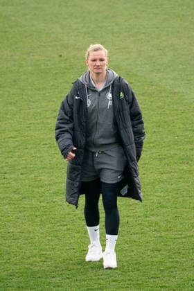 SINSHEIM, GERMANY - MARCH 21: Alexandra Popp (11 VfL Wolfsburg Frauen) after the Google Pixel Frauen-Bundesliga between TSG Hoffenheim and VfL Wolfsburg at Dietmar-Hopp-Stadion on March 21, 2026 in Sinsheim, Germany. (Photo by Qianru Zhang Press Photo) Copyright: xQianruxZhang SPPx Sportspressphoto_SPR115549