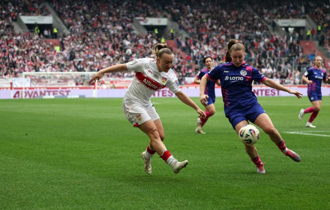 21 03 26 Women VfB Stuttgart 1 FSV Mainz 05 Germany, Stuttgart, 21 03 2026, Soccer, Women, 2 Bundesliga, Season 2025 2026, VfB Stuttgart 1 FSV Mainz 05 Leonie Schetter VfB Stuttgart
