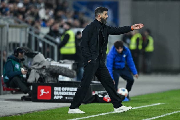 Miron Muslic FC Schalke 04, Coach gesticulates, GER, SV Darmstadt 98 vs FC Schalke 04, Soccer 2 Bundesliga, 27 Matchday, Season 2025 2026, 21 03 2026 DFL regulations prohibit any use of photographs as image sequences and or quasi video GER, SV Darmstadt 98 vs FC Schalke 04, Soccer 2 Bundesliga, 27 Matchday, Season 2025 2026, 21 03 2026 Darmstadt Copyright: xEibner-Pressefoto FlorianxWiegandx EP_FWD