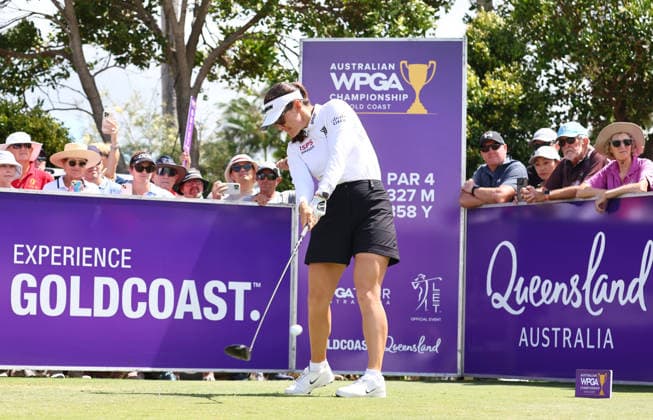 GOLF AUSTRALIAN WPGA, Australia s Hannah Green on the 1st tee during the final round of the 2026 Australian WPGA Championship at Sanctuary Cove Golf and Country Club on the Gold Coast, Sunday, March 22, 2026. ( NO ARCHIVING, EDITORIAL USE ONLY GOLD COAST QUEENSLAND AUSTRALIA  Copyright: xx 20260322117422228300