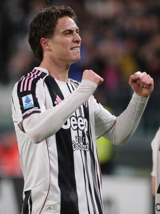 Kenan Yildiz (Juventus FC) celebrates during Juventus FC vs US Sassuolo, Italian soccer Serie A match in Turin, Italy, March 21 2026  Copyright: xClaudioxBenedetto IPAxSportx xipa-agency.netx xx IPA_73255417 IPA_Agency_IPA73255417