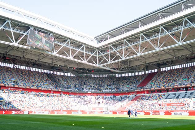 Germany 2 Bundesliga 2025 26 Fortuna Düsseldorf vs Hertha BSC, 27 Matchday 22 03 2026 MERKUR SPIEL ARENA Düsseldorf The stadium from them with a view of the pitch Sports venue Copyright: xOrhanxHabashx