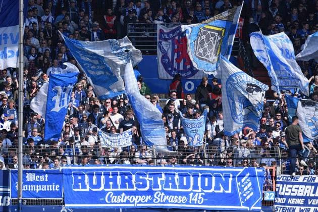 Soccer 2 Bundesliga 27 Matchday VfL Bochum Holstein Kiel on 22 02 2026 at Vonovia Ruhrstadion in Bochum Fanblock Fans VfL Bochum DFL regulations prohibit any use of photographs as image sequences and or quasi video xRx