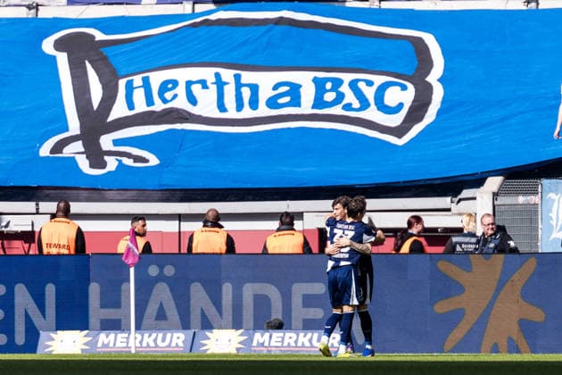 2 Soccer Bundesliga Fortuna Düsseldorf 1895 Hertha BSC Berlin 22 03 2026 Dawid Kownacki Hertha BSC Berlin, 9 shoots the 1 3, but does not cheer against his old club 2 Soccer Bundesliga, Fortuna Düsseldorf 1895 Hertha BSC Berlin, Düsseldorf, Merkur Spiel Arena on 22 03 2026 DFL REGULATIONS PROHIBIT ANY USE OF PHOTOGRAPHS AS IMAGE SEQUENCES AND OR QUASI VIDEO Copyright: xBEAUTIFULxSPORTS Wunderlx